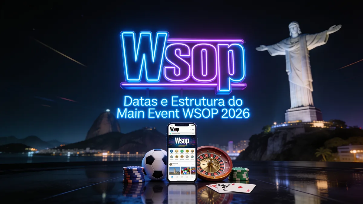 wsop no Brasil — Datas e Estrutura do Main Event WSOP 2026